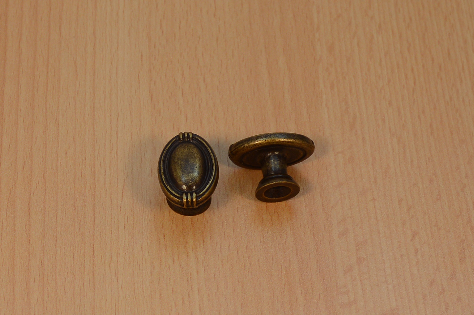 2stück Möbelknöpfe Schrankgriffe Küchengriffe Griff Knopf Messing antik