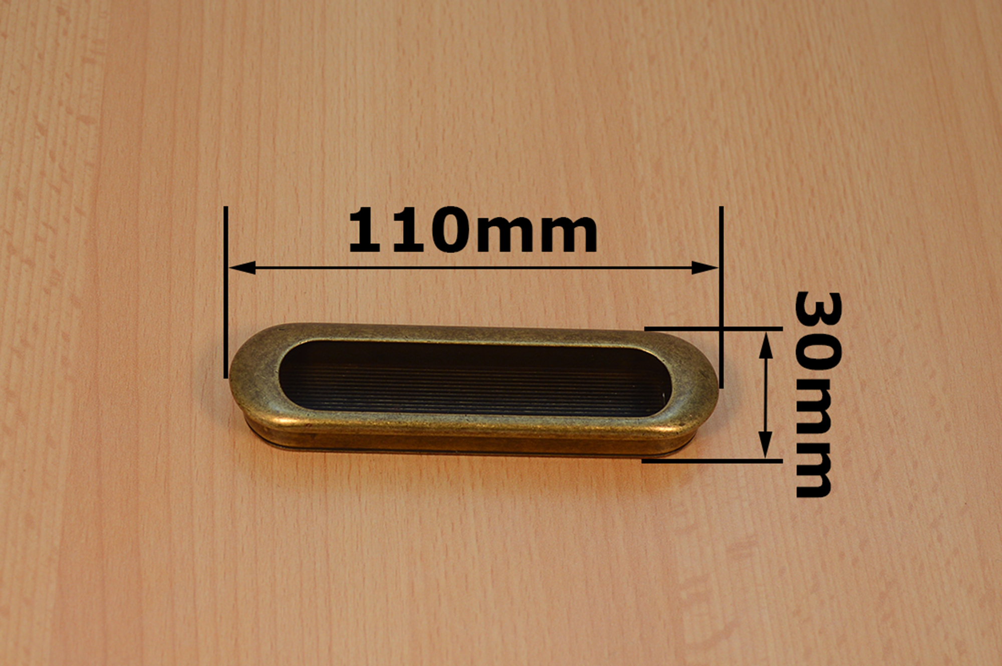 2 Möbelknöpfe Schrankgriff Küchengriff Griff Knopf altmessing antik