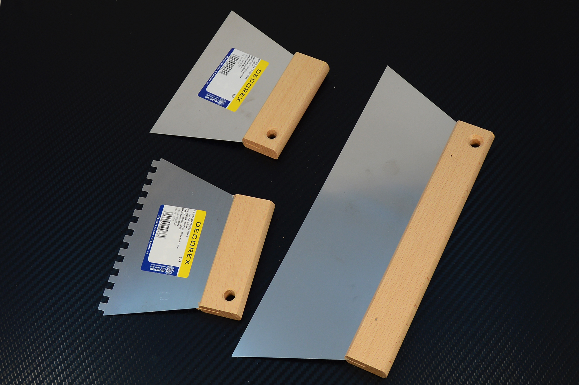 Zahnspachtel Kleberspachtel Trapez Flächenspachtel Spachtel Edelstahl