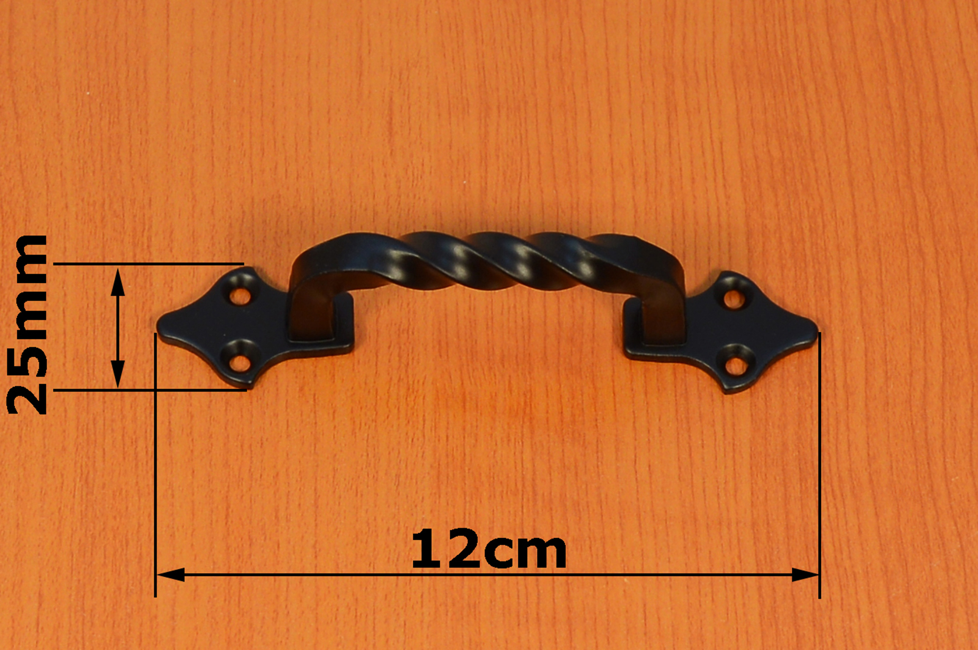 2x Stangengriffe Schrankgriffe Küchengriffe Griff Eisen antik Schwarz