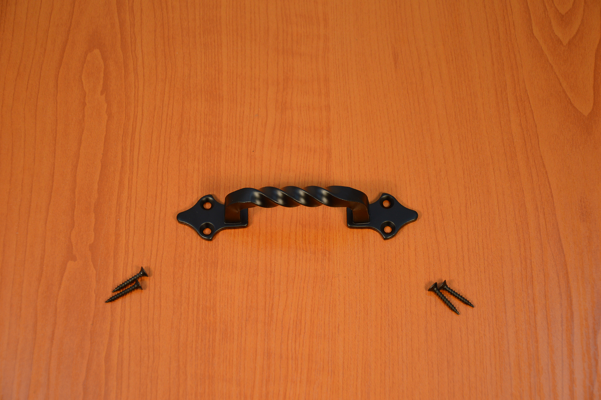 2x Stangengriffe Schrankgriffe Küchengriffe Griff Eisen antik Schwarz