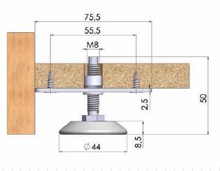 Verstellbar Möbelfuß Möbelfüße Sockelfuß Sockelfüße Tischfuß Möbel Fuß